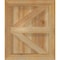 Ekena Millwork Framed Board-n-Batten Shutters w/Z-Bar, Rough Sawn Western Red Cedar, 16 1/8W x 19H, PR RBF06Z16X019RWR - alternate 5